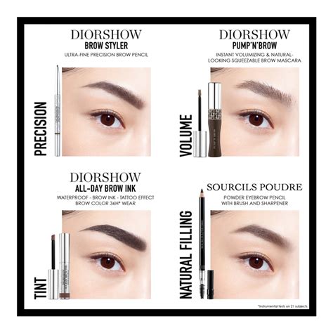 diorshow brow styler 001 brown